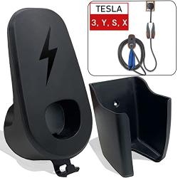 KENPENRI Charging Cable Holder Organizer for Tesla - Model 3 Model Y Model X Model S Wall Mount Connector Holder with Chassis Bracket for Tesla Gen 1 & 2 Standard Mobile Charger