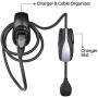 BMZX Tesla Charger Holder Charging Cable Organizer with Charger Slot for Tesla Motors Wall Mount Connector Bracket Adapter Fit American Model S Model X Model 3 Model Y