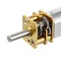uxcell Micro Speed Reduction Motor DC 3V 15RPM with Full Metal Gearbox 0.15A Electric Gear Box Motor with 2 Terminals for DIY RC
