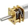 uxcell Micro Speed Reduction Motor DC 12V 66RPM with Full Metal Gearbox 0.18A Electric Gear Box Motor with 2 Terminals for DIY RC
