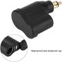 Tgoon Plug USB Charger, Adapter for Plug Outlet Motorcycle Dual USB Charger Power Adapter Cigarette Lighter for Hella DIN Plug