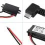 Convertisseur DC-DC 12V vers 5V 3A Adaptateur Micro USB Connecteur Régulateur de Tension Échelle Buck Imperméable Convertisseur DC-DC 12V vers 5V 3A Adaptateur Micro USB Connecteur Régulateur de Tension Échelle Buck Imperméable