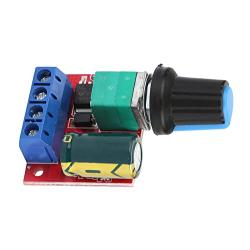 PWM Low Voltage Dc Motor Speed Controller, DC 4.5V-28V Rate Control Driver Switch Adjustable Voltage Electrical Regulator Ultra Small LED with Control Knob Dimmer for Fan Fish Tank Oxygen Pump