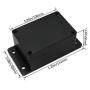 LMioEtool Junction Box Waterproof Dustproof IP65 ABS Plastic Universal Electric Project Enclosure Black with Fixed Ear 3.93