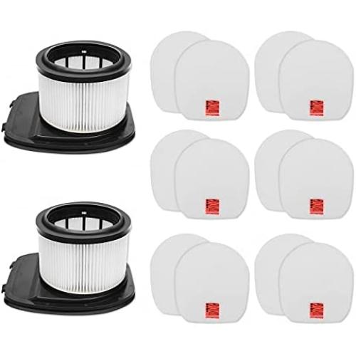 RONGJU IZ362H Filter 2 PACK Filters and 6 PACK Foam & 6 PACK Flet Filter Kit Compatible with Shark Upright Vacuum IZ162H, IZ362H, IZ363HT, IZ440H, IZ462H, IZ483H, Compare to Part XHF161H