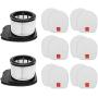 RONGJU IZ362H Filter 2 PACK Filters and 6 PACK Foam & 6 PACK Flet Filter Kit Compatible with Shark Upright Vacuum IZ162H, IZ362H, IZ363HT, IZ440H, IZ462H, IZ483H, Compare to Part XHF161H