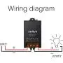 dstfuy Remote Control Switch 12V,DC 12V/24V/48V/72V/40A Relay, Wireless RF Switch with 984FT Long Range,Remote Switch for Anti-Theft Alarms,Roller Lind Door,Gate Barriers(New)