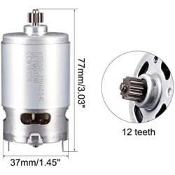 uxcell DC 21V 23000RPM Electric Gear Motor 12 Teeth for Various Cordless Screwdriver