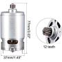 uxcell DC 21V 23000RPM Electric Gear Motor 12 Teeth for Various Cordless Screwdriver