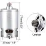 uxcell DC 21V 23000RPM Electric Gear Motor 12 Teeth for Various Cordless Screwdriver