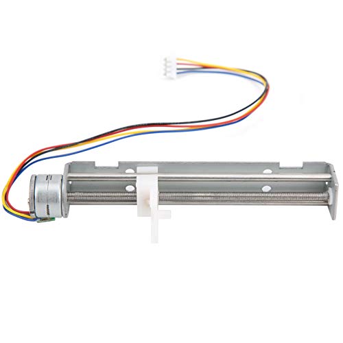 Stepper Motor Linear 4‑Wire 80mm 2‑Phase Linear Moving Parts Stepper Motor Stroke for Small Slider Equipment Measurement Laser Printer