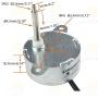 CHANCS TYC40 12V 5RPM DC 5RPM Shaft 46mm Synchronous Motor With DC Power Adapter - Input 100/240V Output DC 12V for Animated Dolls