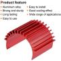 MECCANIXITY Motor Heat Sink Cooling Fins Aluminum 26mm Dia Purple Red for 370 380 Motor 2pcs