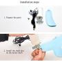 Utopone Small Solar Ceiling Fan USB Interface can Charge Mobile Phone Easy to Start Ceiling Fan Rotary Button Stepless Speed Regulation Round Edge Treatment Built-in Hook