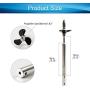 Jutagoss Drive Shaft Fit for 3mm Motor Shaft Propeller and Universal Joint for RC Boat,130mm Shaft Length,80mm Sleeve Length,36mm Dia Propeller 1PCS