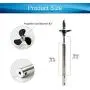Jutagoss Drive Shaft Fit for 3mm Motor Shaft Propeller and Universal Joint for RC Boat,130mm Shaft Length,80mm Sleeve Length,36mm Dia Propeller 1PCS