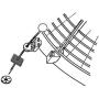 American Volt 4-Pack Complete Dual Electric Radiator Condenser Transmission Engine Oil Cooler Fan Mounting Installation Kit Zip-Tie Straps Foam Vibration Pads Springs L-Bracket 90 Degree Corner Fin Mounts Clips Fasteners Universal Automotive Replacement C