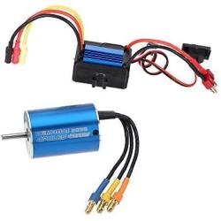 GoolRC 2838 4500KV 4P Sensorless Brushless Motor & 35A Brushless ESC Electronic Speed Controller for 1/14 1/16 1/18 RC Car