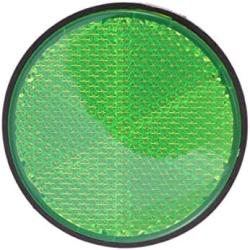 LIOOBO Round Safety Reflector 2 Pcs Bicycle Reflectors Rear Plastic Round Reflective Warning Reflector Fits for Car Motorcycle Motor Bikes Bicycles ATV Dirt Bike (Screw 6mm)(Red)