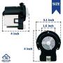 Replacement DC31-00054A Drain Pump Motor for Samsung Washing Machine by WhatsUp? / Compatible with AP4202690, 1534541, DC31-00016A, PS4204638