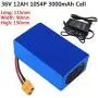 Jieoto 36V E-Bike Battery 10.4AH 12AH 10S4P Lithium-ion Ebike Battery Pack Customizable High-Ampere BMS Board Battery Fit for 100W 200W 250W 350W 500W Motor with 42V 2A Charger