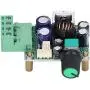 Omabeta Adjustable Power Supply Module, Voltage Regulating 2 to 4 Wire Interface Fan Speed Control Board DCDC with LED Indicator for DC Brushed Motor