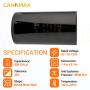 Canamax 430-516 uf/MFD 110-125 VAC ±20% Volts Round Start Capacitor - Replacement for Single-Phase Electric Motors