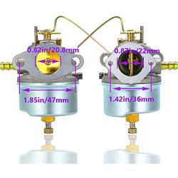 632615 Carburetor+spark plug for Tecumseh 632615 632208 632589 Carb H30 H35 H50 3.5HP Motor with fuel shut off valve