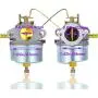 632615 Carburetor+spark plug for Tecumseh 632615 632208 632589 Carb H30 H35 H50 3.5HP Motor with fuel shut off valve