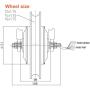 L-faster 12 Inch 250W Hub Motor Front Drive Wheel with Tire Throttle Grip Brushless Controller for Electric Bike Scooter Bicycle