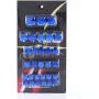 Motorcycle Bolt Covers Caps 30pcs Motorbike Screw Nut Bolt Caps 8-20mm Motorcycle Screw Nut Covers Decorative Bolt Covers Replacement for Yamaha for Kawasaki for Honda(Blue)