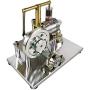 Teerwere Stirling Engine Motor Stirling Engine Kit DIY Assembly Stirling Engine Generator Model Toy (Color : Silver, Size : One Size)