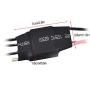 Watercooled ESC, Waterproof Brushless ESC 60A Water Cooling Electronic Speed Controller with 5V/3A UBEC for RC Boat Models Part