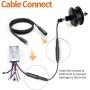 Ebike Hub Motor Extension Cable,9 Pin Waterproof Extension Cable for Electric Bike and Escooter Female to Male 60cm 130cm 160cm Wire of Conversion Kit