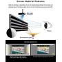 VIVIDSTORM-ALR Screens,Revolve & Sound Transparent ALR UST Motor Tension Screen,Motorized Tension Pull Down Screen,16: 9 Home Theatre System Compatible with UST Laser TV Projector,VBMSLUST84HPA