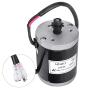 Alomejor 24V 100w Brushed Motor High Speed Brush Motor with Belt Pulley for Electric Bike Scooter E-Bike Controller
