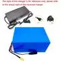 Jieoto 72V Ebike Lithium Battery 20Ah 30Ah 40Ah 50Ah 60Ah Waterproof Lithium-ion Battery Pack Customizable Battery Pack Fit for 1000W-5600W Bike Motors with Charger and BMS