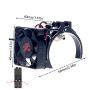 KWBRC 42mm Rc Motor Fan RC Cooling Fan Motor Metal RC Model Cooling Fan RC Heat Sink fan RC Electric Motor Heat Sink for 1515/1512/4268 /TENSHOCK 812 Motor of RC Model Car (Black)
