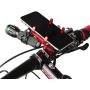 Bike & Motorcycle Phone Mount Aluminium Bicycle Handlebar Phone Holder with Action Camera Mount Compatible with GoPro Camera Models,Compatible with iPhone 11 Pro Max Galaxy S20 (red)