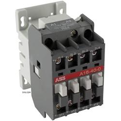 Contactor 4 Pole 600V, 120V Coil, Lighting, Motor 30A AC (N/O) ABB A16-40-00 110V, UL