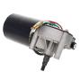 Fielect DC 24V 52RPM Reversible Worm Geared Motor High Torque Electric Gear Motor Turbine Worm Gear Box Reduction Motor, Left Threaded Shaft GW70105