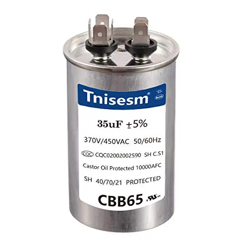 Condensateur CBB65 35uF 370V 450VAC pour Circuit de Démarage Moteur d'Électroménil (Climatiseur) 50/60Hz – Utilisation pour Climatisation Réfrigérante, Chauffage ou Pompe à Chaleur. Condensateur CBB65 35uF 370V 450VAC pour Circuit de Démarage Moteur d'Électroménil (Climatiseur) 50/60Hz – Utilisation pour Climatisation Réfrigérante, Chauffage ou Pompe à Chaleur.
