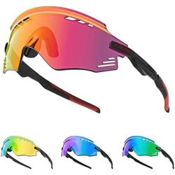 PUNLUXU Cycling Glasses Mountain Bike Sunglasses MTB Sports Bicycle Glasses for Men Women Riding Motorcycle Windproof Running