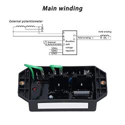 KI-DAVR-95SW Brushless Generator Voltage Regulator AVR Automatic Engine Pressure Regulator Controller