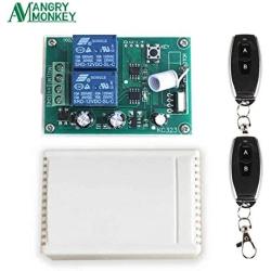 Calvas 433Mhz Wireless RF Switch DC12V Relay Receiver Wireless Remote Controls For DC Motor Forward and Reverse Controller - (Color: 1202-2kt05)