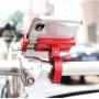 Kingsea Aluminium Bike Phone Mount Holder Motorcycle Phone Mount for Handlebar Accessories Compatible with iPhone 12 12 Pro Max 11, Galaxy and Other 4.7-6.8 Inches Cellphones - Red