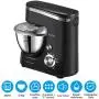 BONISO Stand Mixer, 5.5-QT 600W Tilt Head Food Mixer with Dough Hook, Beater and Whisk, Kitchen Electric Mixer with Stainless Steel Bowl Splash Guard (black)