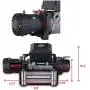 OPENROAD 10000Lbs 12 Volts Electric Winch, Winch for Truck/4×4/Jeep, 10000Lbs/4535kg Electric Winch Kit, with 26m/85ft Winch Cable, Towing Off-Road Electric Winch Recovery kit (10000Lbs Black)