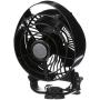 Caframo Bora. 12V Marine Fan. Direct Wire, Low Draw, 5000 Hour Motor Life. Black, 6.5” x 3.0” x 9.5”