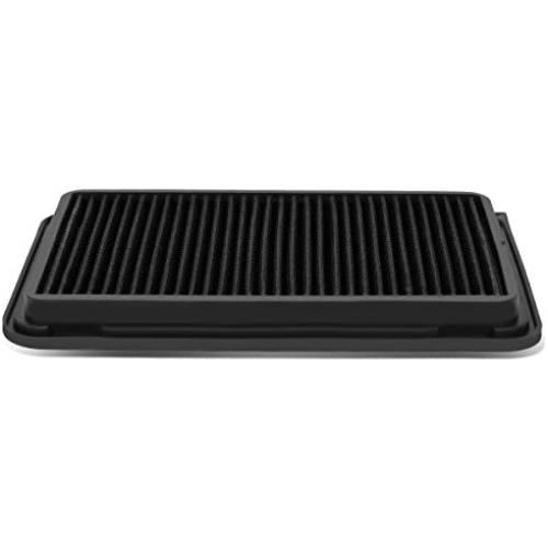 DNA Motoring AFPN-010-BK Clean Air Washable Drop In Panel Air Filter Enhance Engine Performance [Compatible with 07-17 Toyota Camry 4 Cyl / 16-17 Camry 4-Cyl Hybrid / 09-15 Venza 4-Cyl]